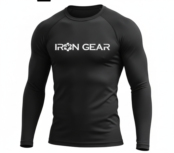 Long sleeve compression black